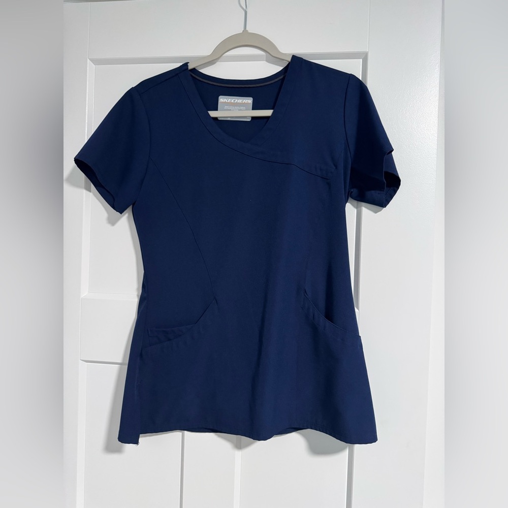 Skechers Navy Scrub Top
